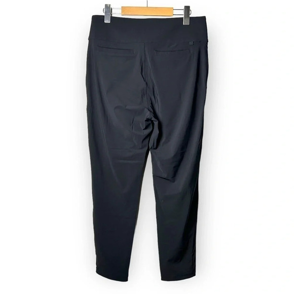 Lululemon Black Front Seam Bike Trousers with  Reflective Bottom Cuffs - Picture 2 of 10